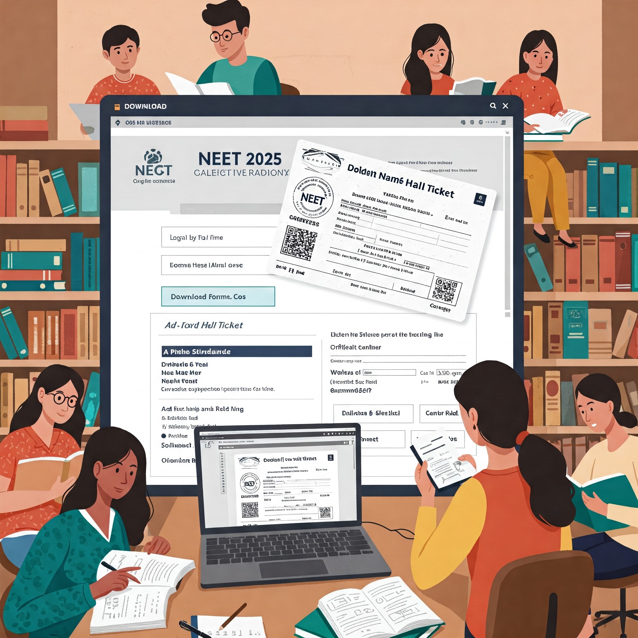 NEET UG 2025 admit card release updates — official hall ticket download.